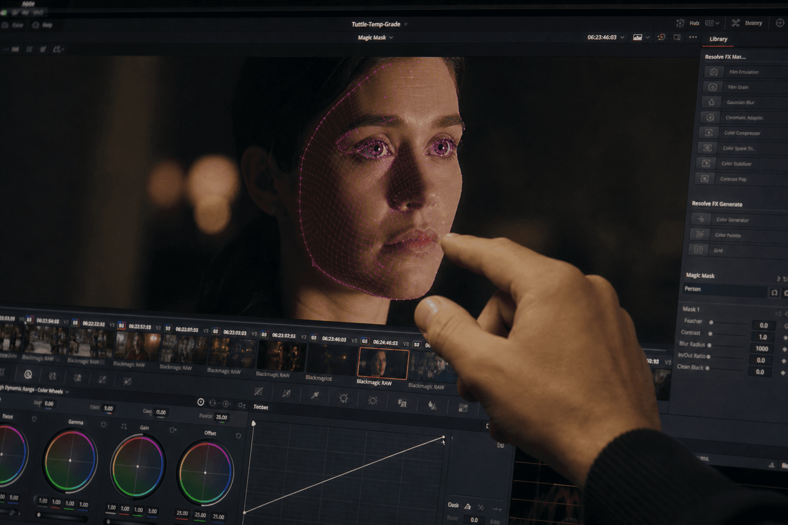 Film grain, creative look and sequence consistency at the end of the pipeline