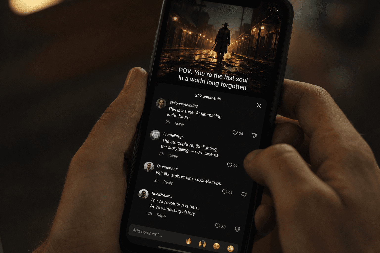 Micro content and editorial calendar to promote an AI film