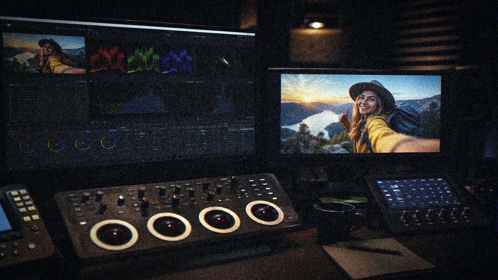 Post-production, scopes et référence couleur pour A/B test de miniatures YouTube générées avec l'IA