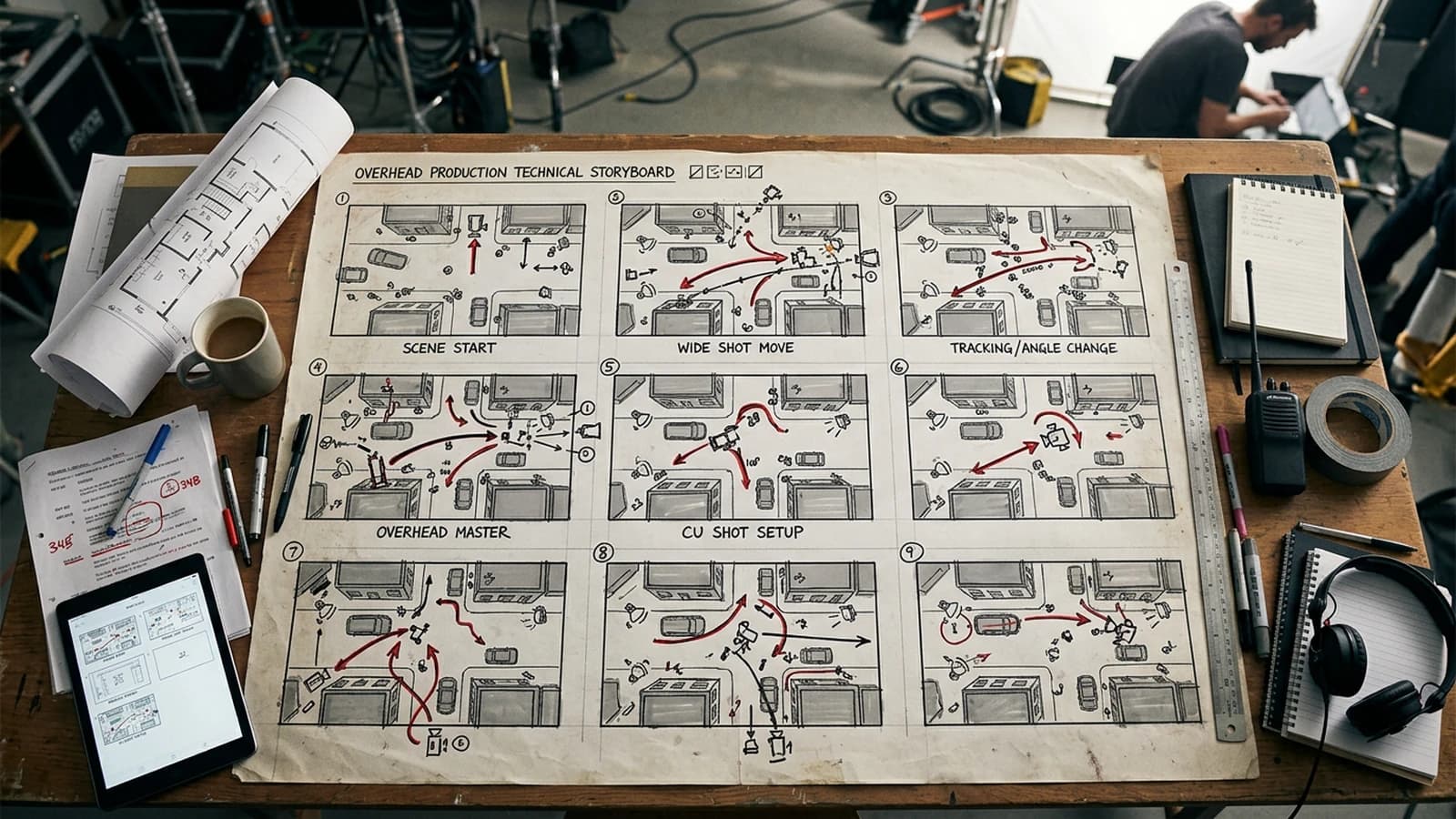 Image contextuelle 2, continuité des angles au montage.