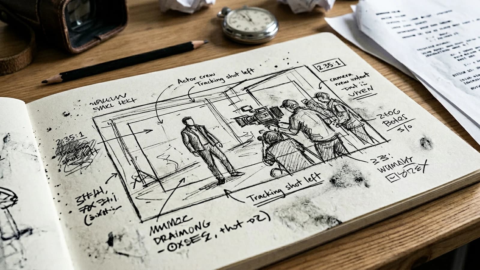 Image contextuelle 1, storyboard et intention.