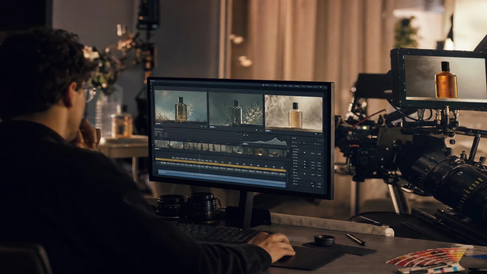 Packshot post-production, cut-out, contact shadow and export validation