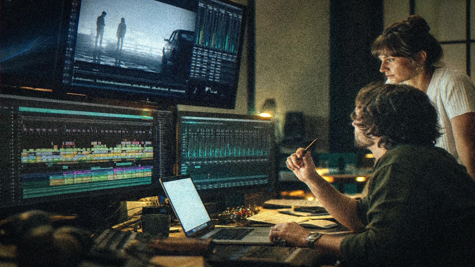 Workflow de sélection et timeline pour Droits d'auteur et musique IA pour bande son film