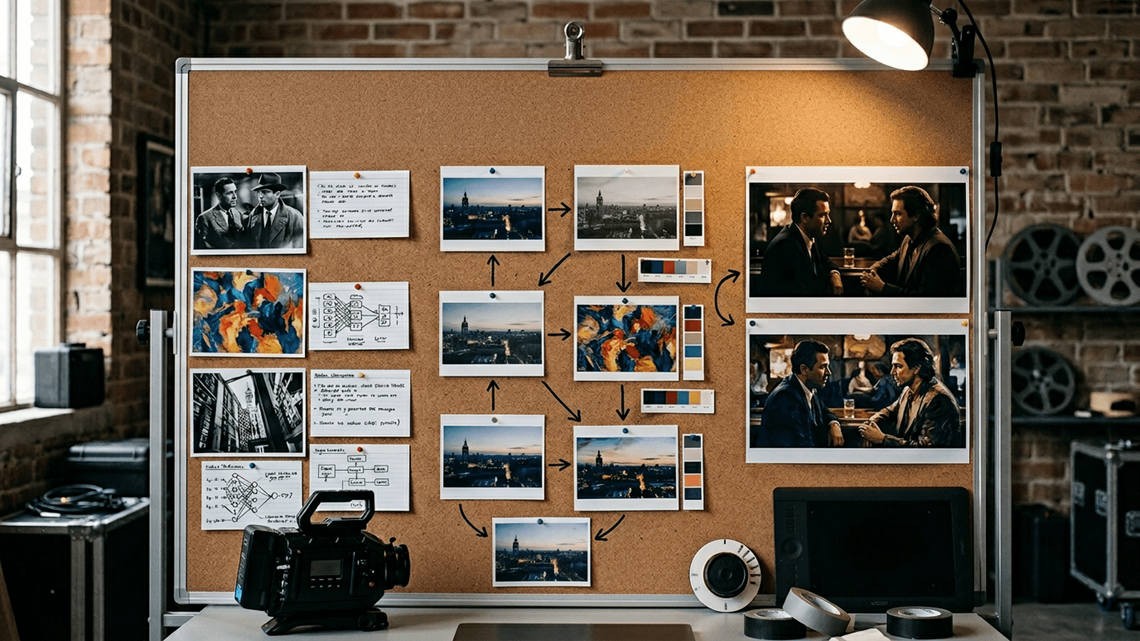 Editing table, the moment you judge the realism of the movement and no longer only the design.