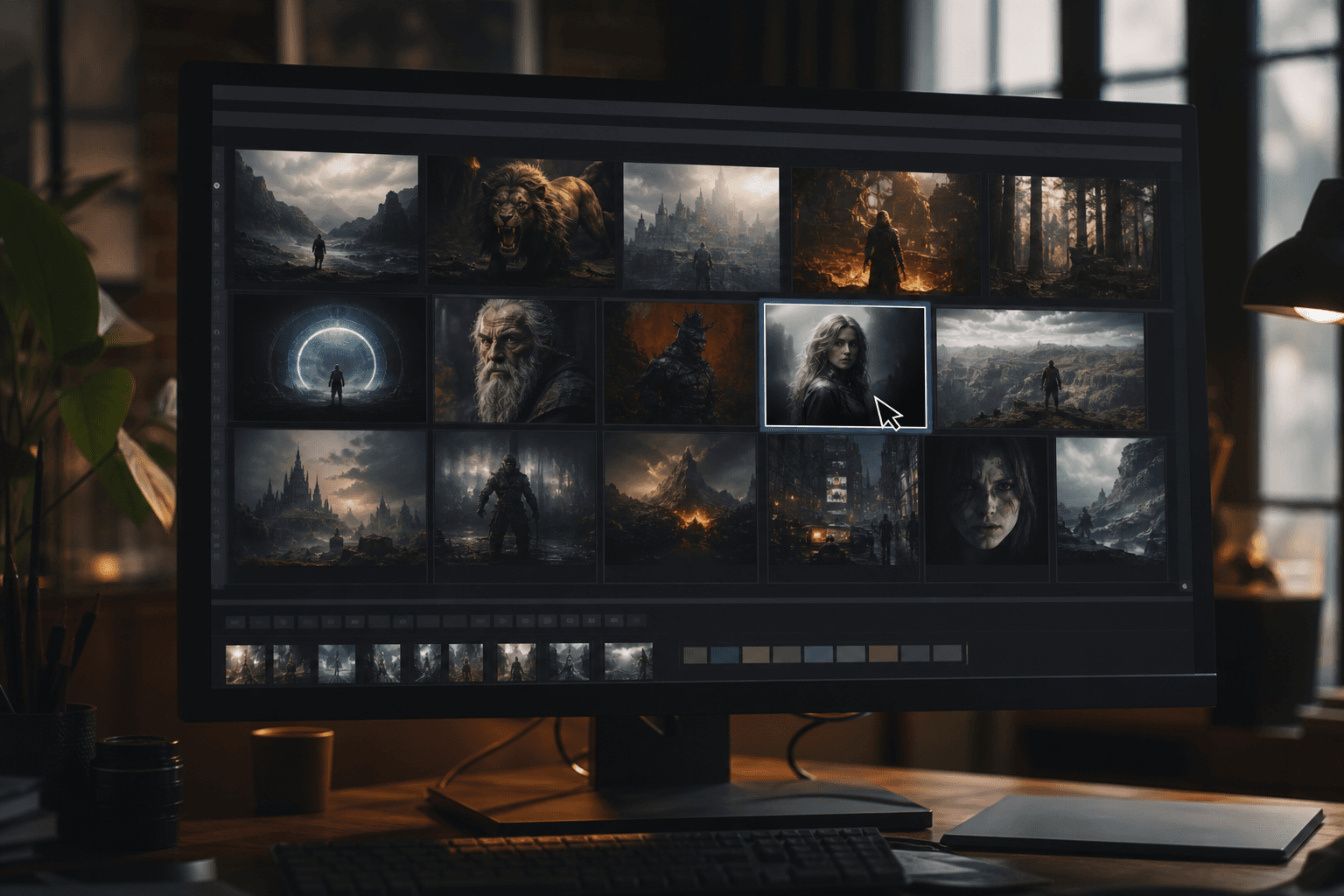 Comparison of Leonardo AI batches with controlled prompt variations