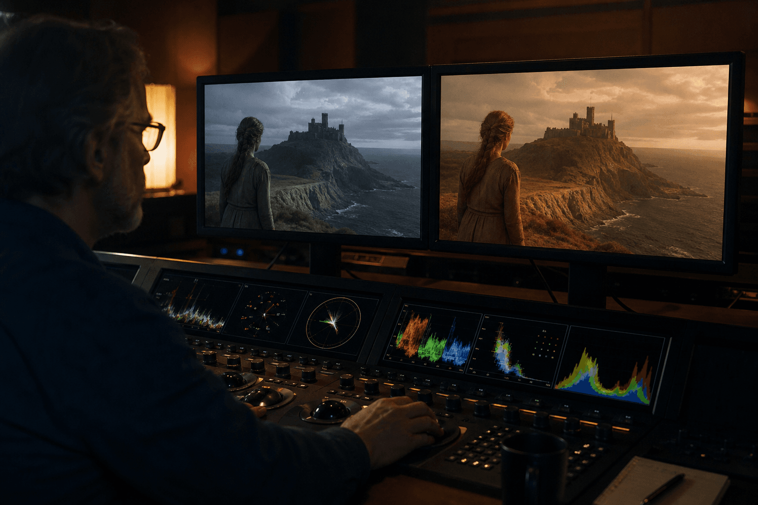 Montage final d’une séquence Pika avec étalonnage et mix audio léger