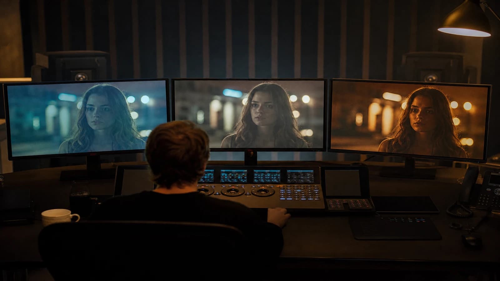 Smartphone screen with Reels safe zones and a comparison of reframing vs native 9:16 generation