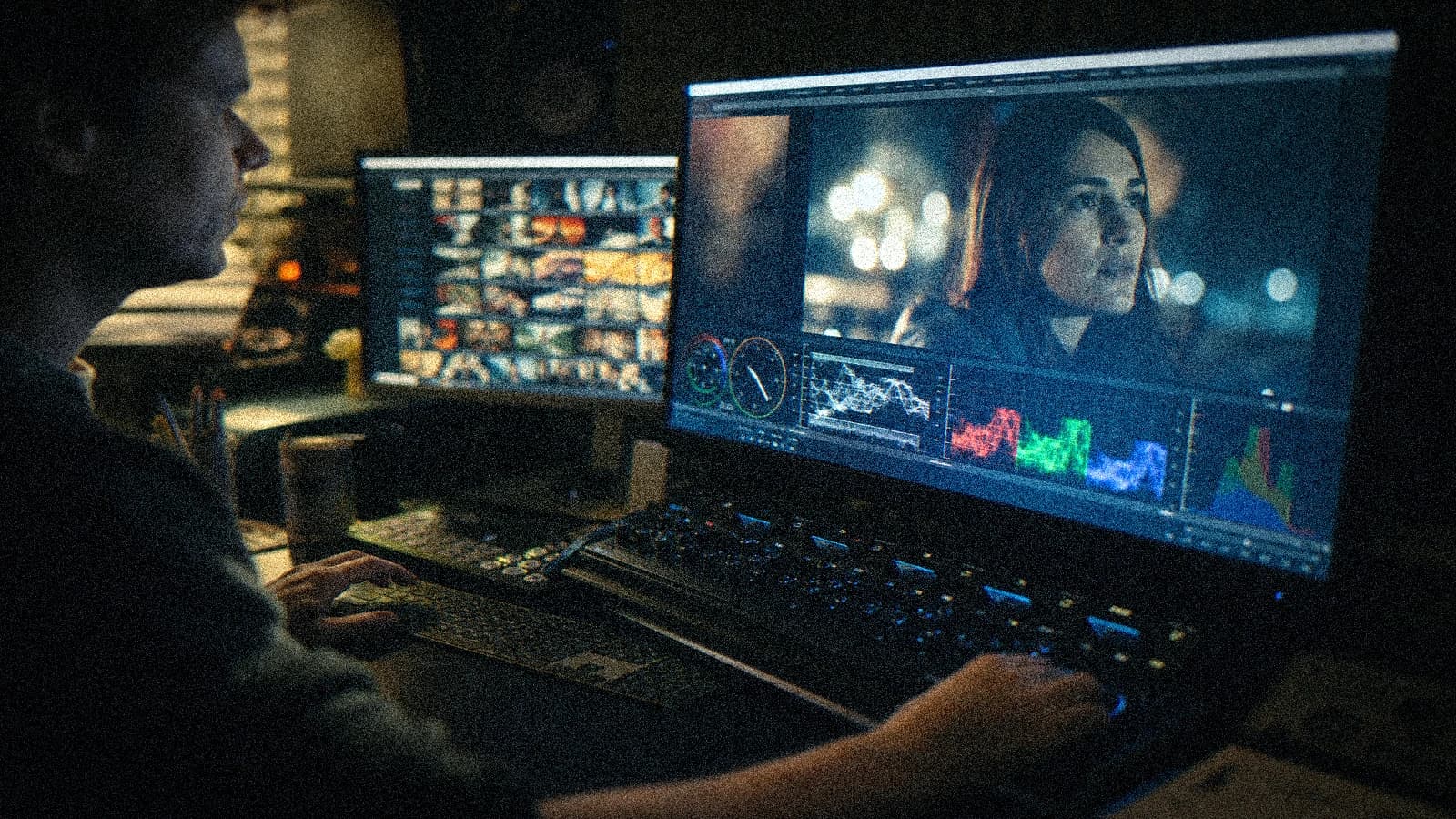 Post-production, scopes and color reference for client PDF reporting: professional AI video deliverables