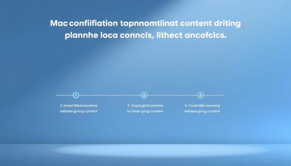 A minimalist, modern illustration depicting the key steps for planning a month's worth of Instagram content in 30 minutes with the help of AI. The composition features a clean, geometric layout with simple shapes and icons representing the different stages of the content planning process. The color palette is muted, with shades of blue, gray, and white creating a calm, professional aesthetic. The lighting is soft and diffused, creating a sense of depth and dimension. The overall atmosphere is one of efficiency, organization, and the power of AI-driven content planning.
